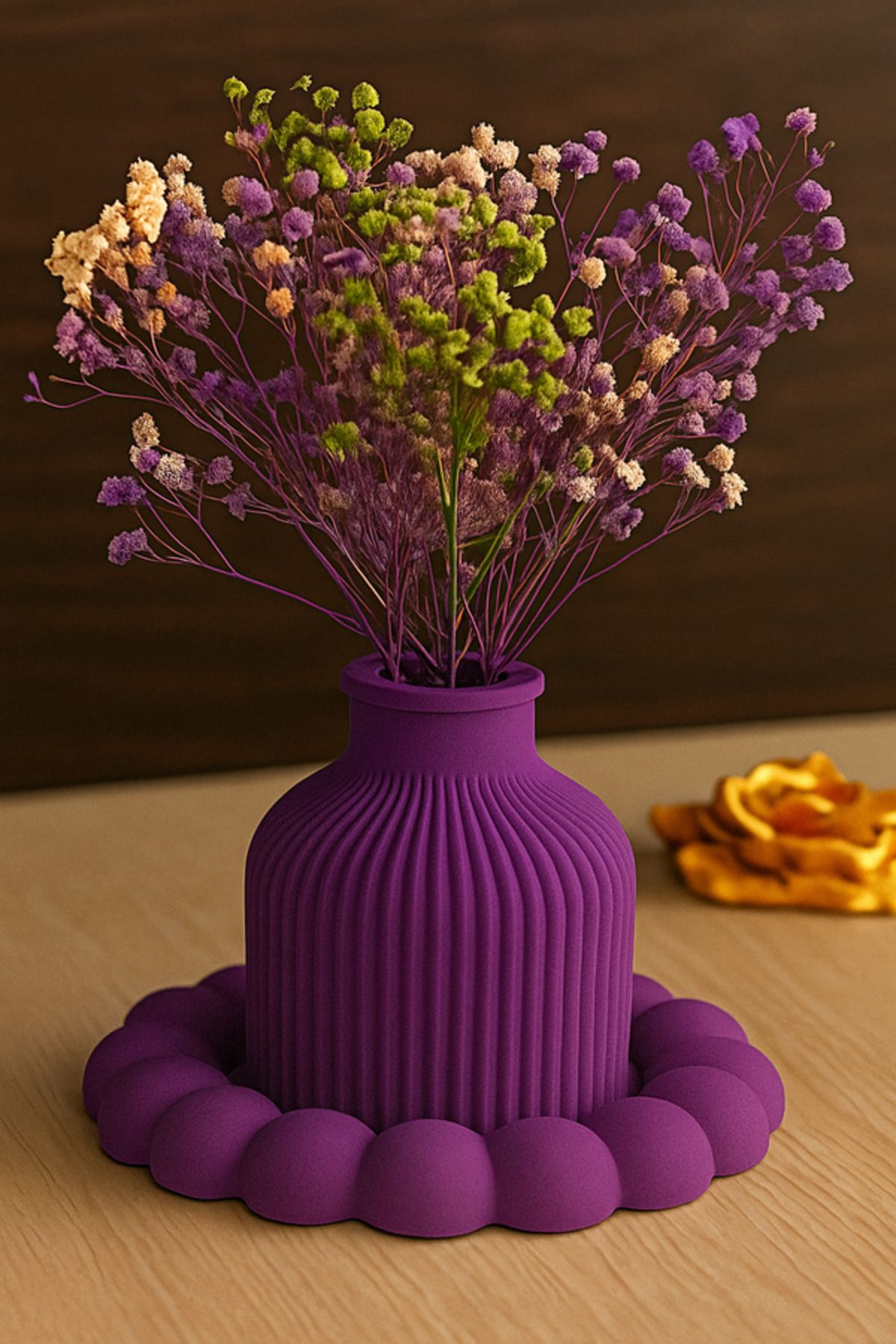 Home 2 Lİ BUBBLE BİBLO ÇİÇEKLİK SET Mor