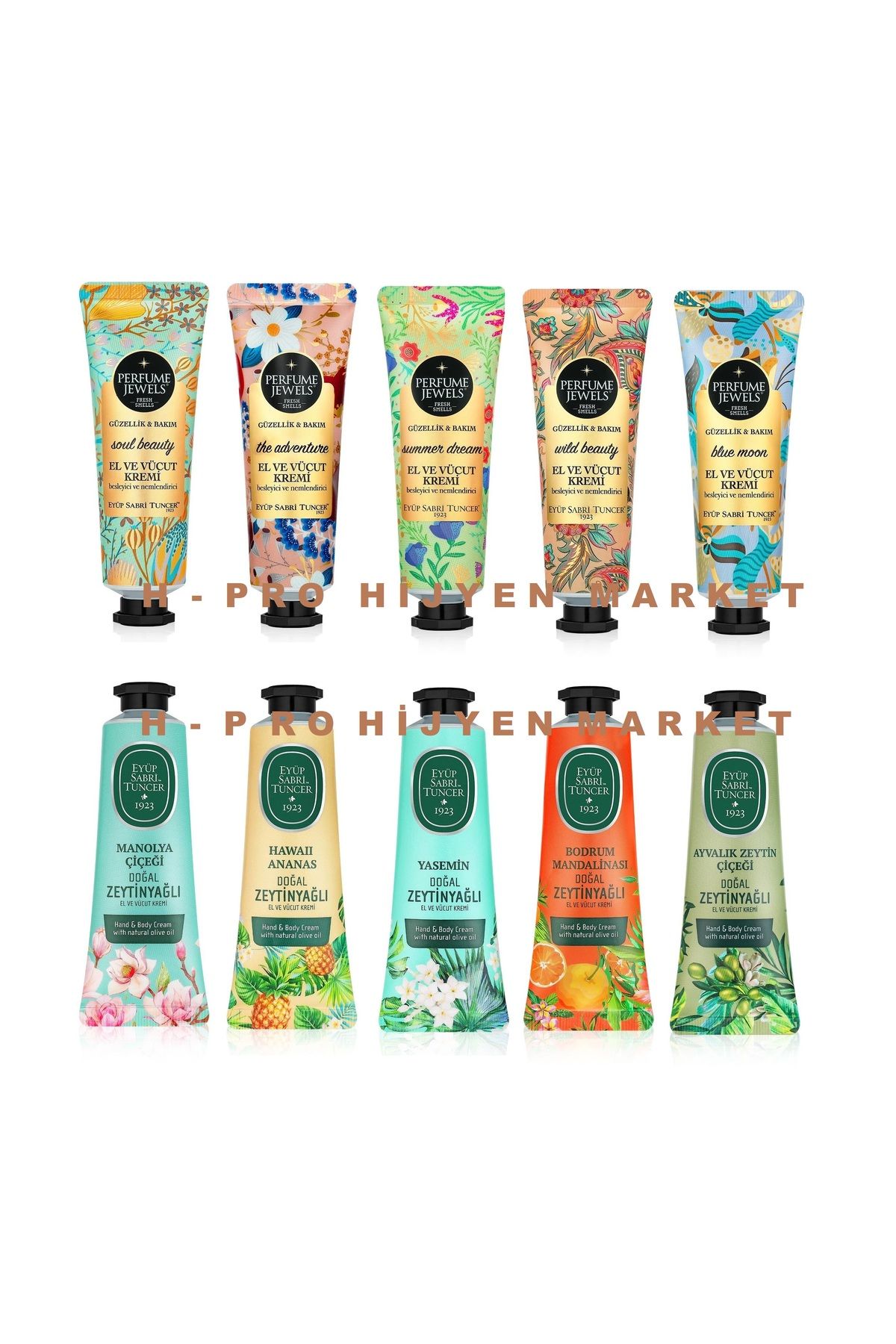 Eyüp Sabri Tuncer EYÜP SABRİ TUNCER EFSANE EL VE VÜCUT KREMLERİ 50 ML X 10 ADET