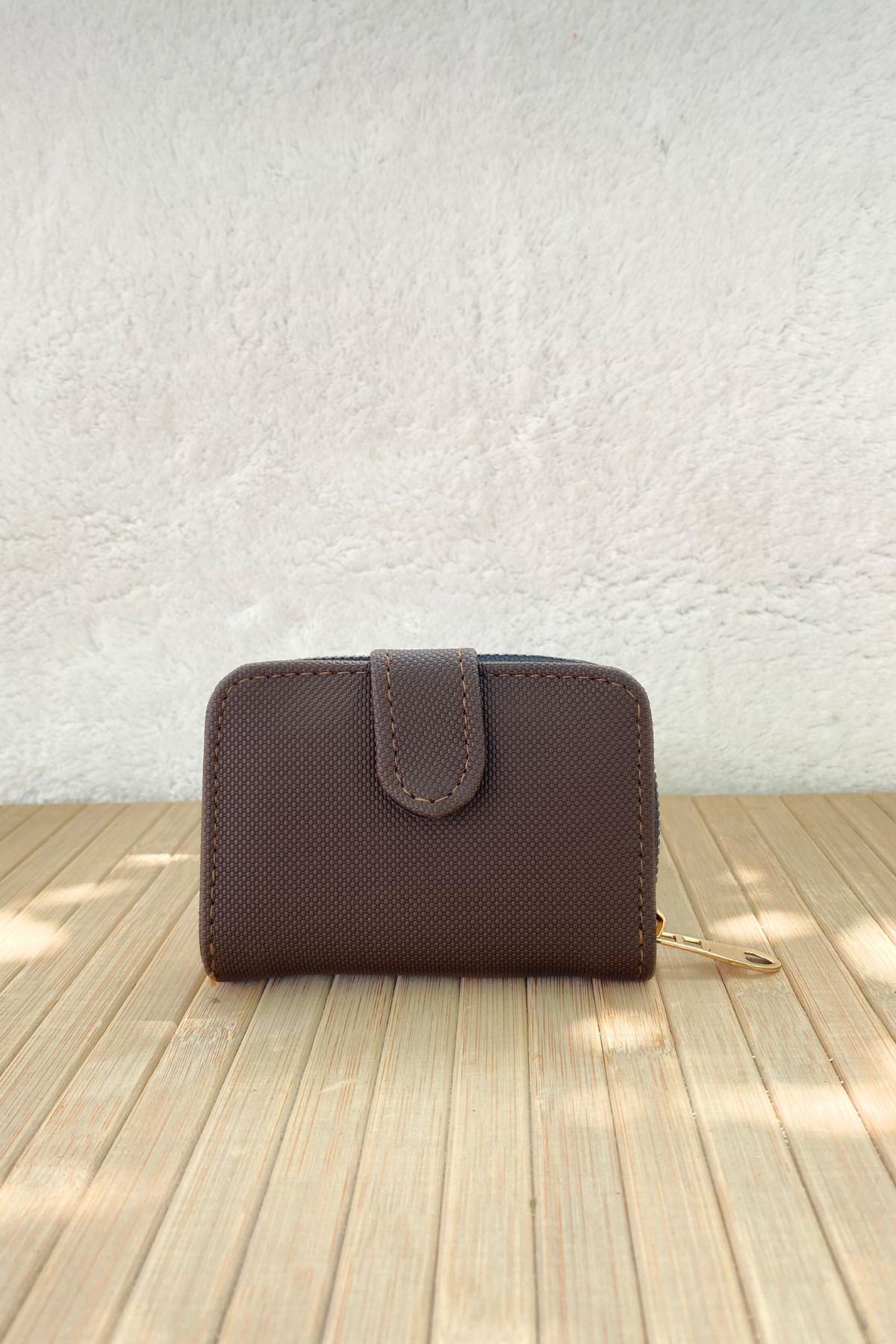 Mazel Design Kadın Fermuarlı ve Çıtçıtlı Kartlık Cüzdan