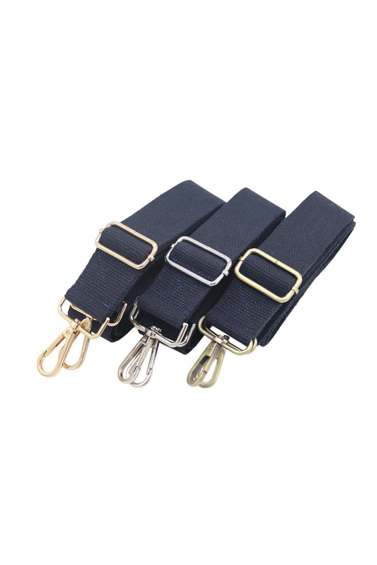 Anatolia 4cm eninde Lacivert pamuklu ayarlanabilir çanta omuz askısı 4cm x120 cm ,cotton bag strap