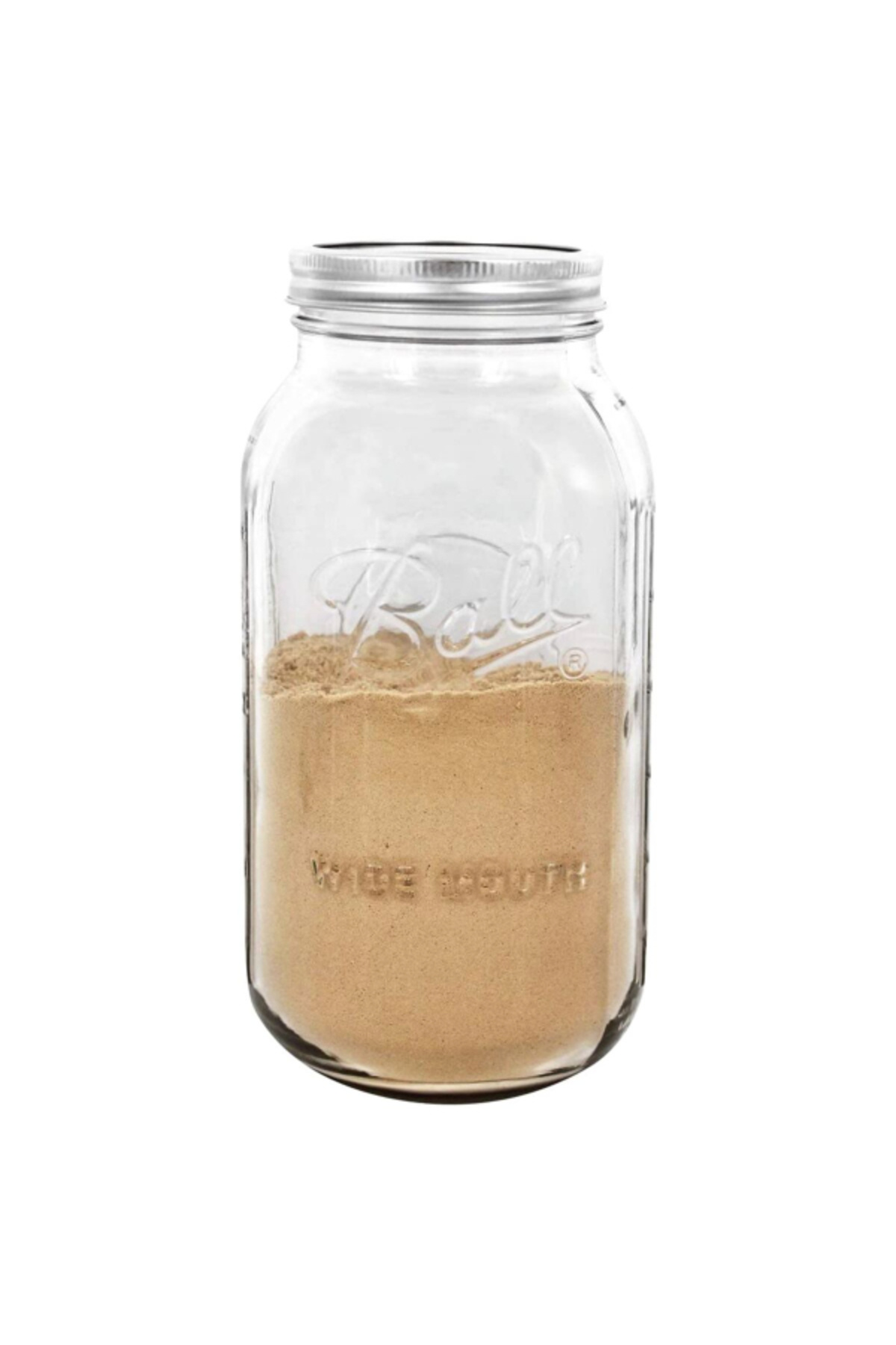 Ball-6-Piece BPA-Free Glass Mason Jar with Airtight Lid 1.89 Liter 2