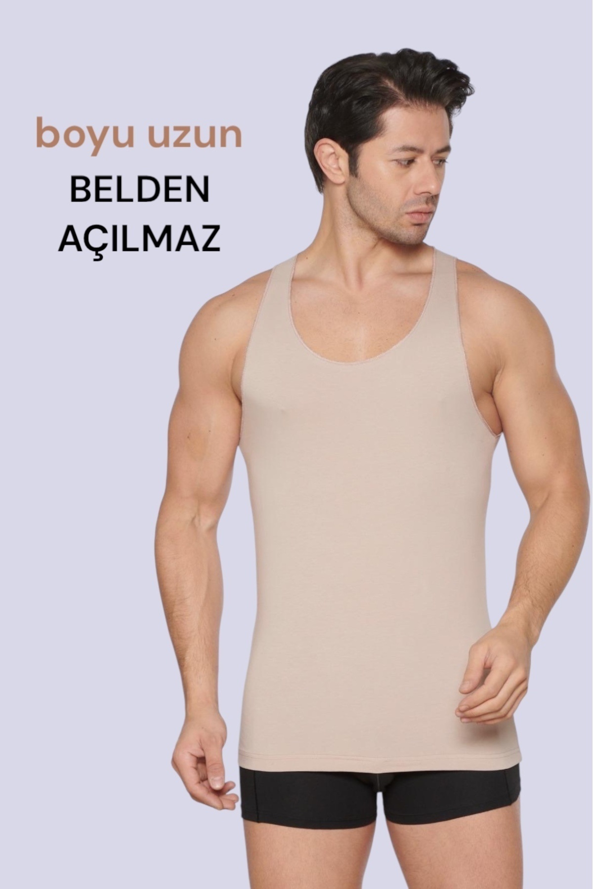 Katmirra Görünmez Erkek Atlet Her Ten Rengine Uyumlu Özel Renk Fit Kalıp görsel 6