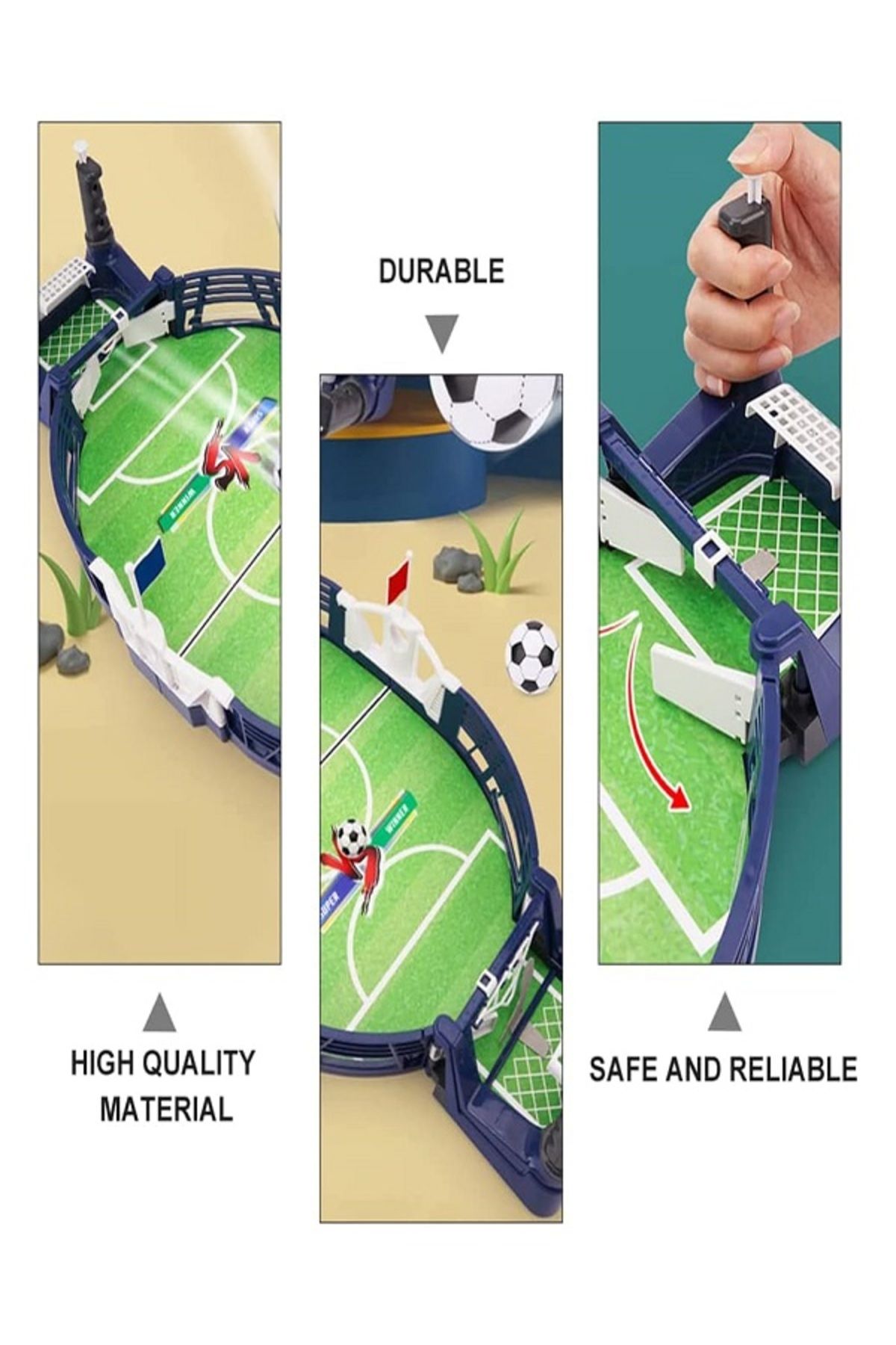 rexa-Mini Child Interactive Table Foosball Toy & Board Game for Kids 4+ Years,28x7x43 cm 2