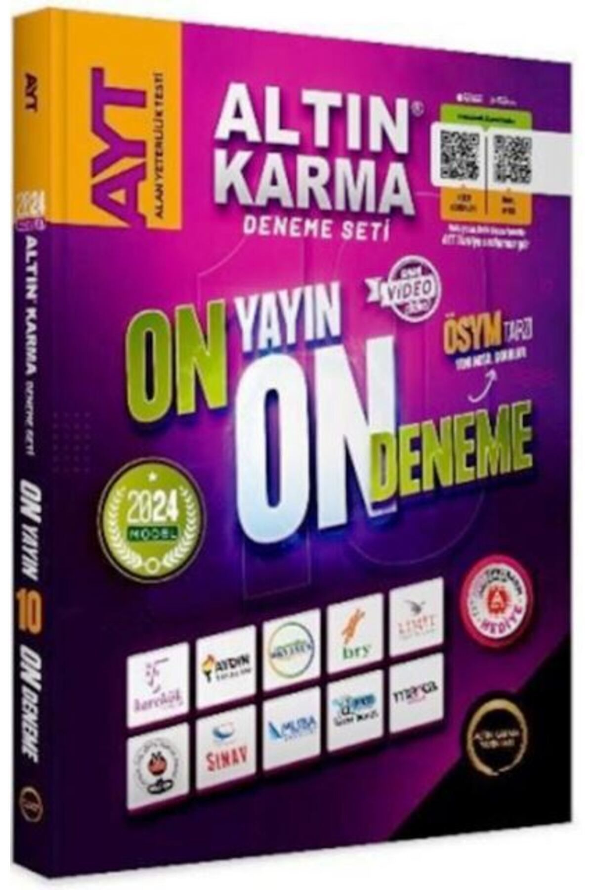 Kida Kitap 2024 Ayt 10 Farklı Yayın 10 Farklı Deneme Seti Son 1 Yıl Çıkmış Sorular Hediye