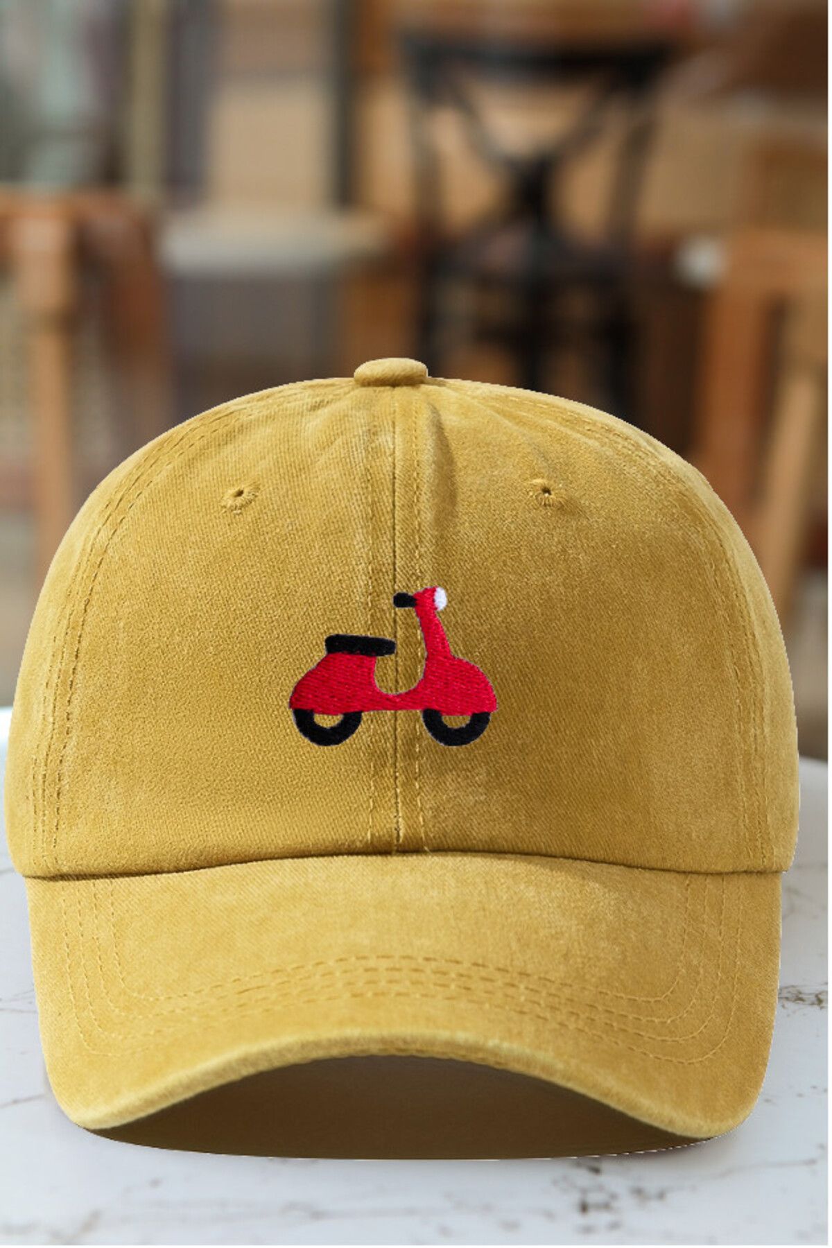 CAP BROS SCOOTER NAKIŞLI ESKİTME KEP ŞAPKA