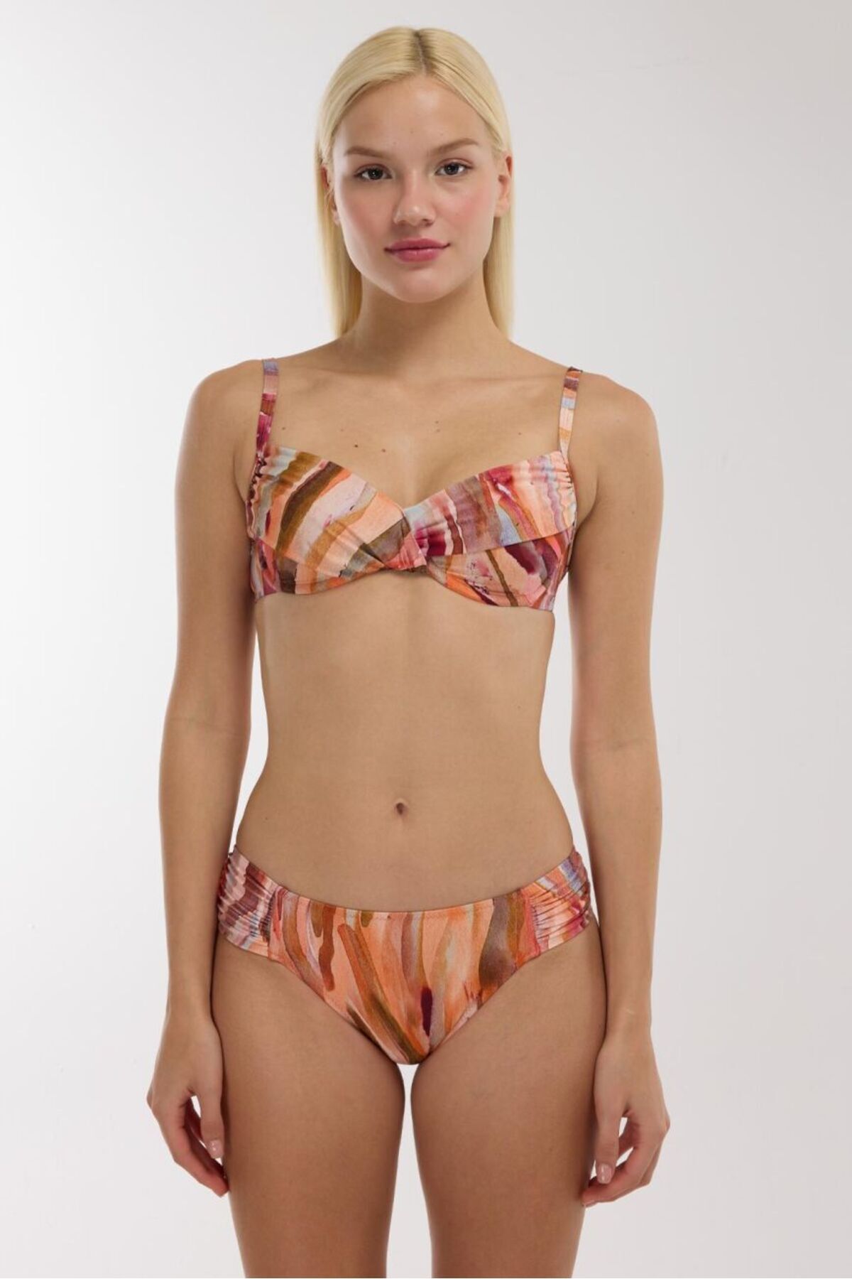 AYYILDIZ 4673 Koral Toparlayıcı Bikini Takımı