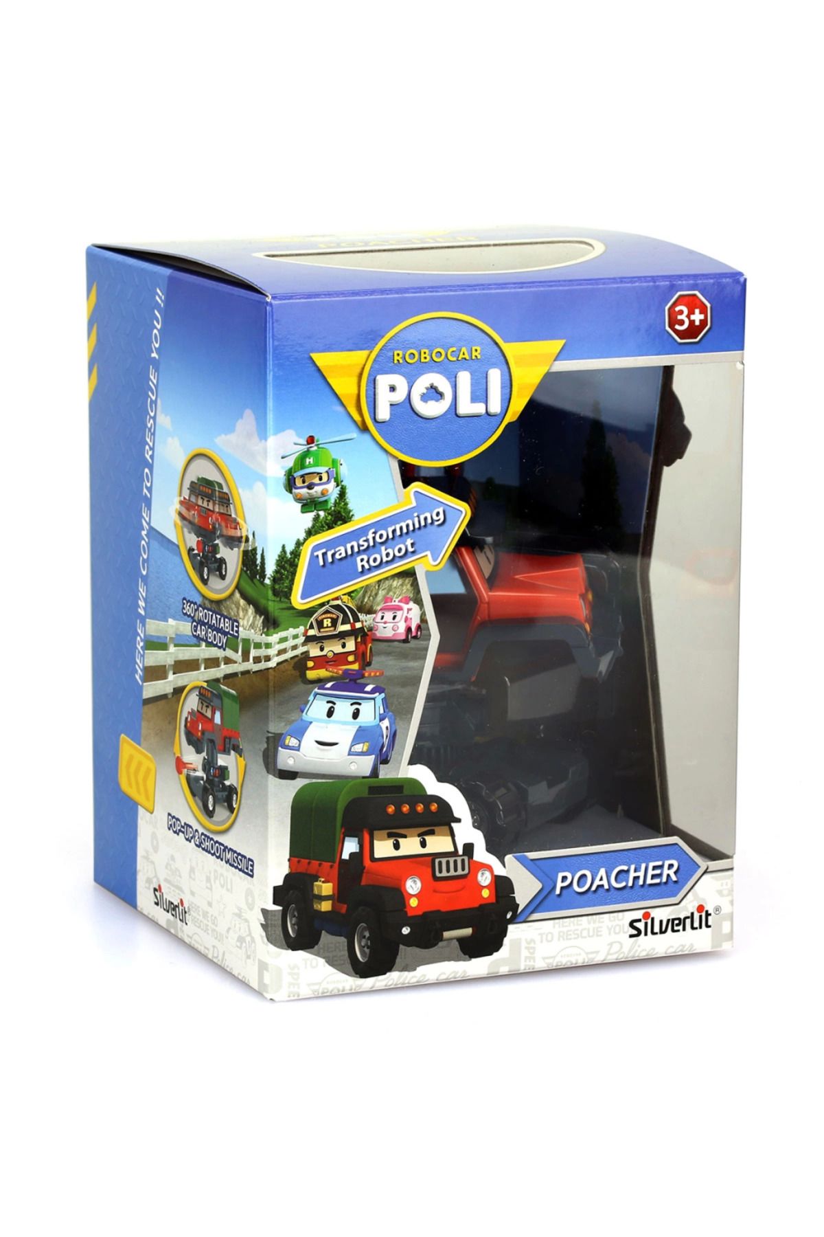 NW NessiWorld Nessiworld Robocar Poli Poacher Hareketli Figür