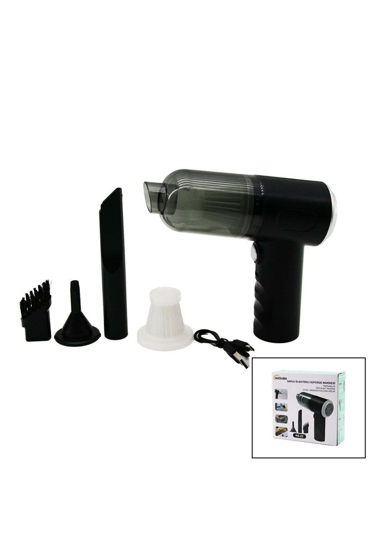 Emperium USB ŞARJLI 2İN1 ÇEKME - ÜFLEME OTO - ARAÇ - EV MİNİ - TAŞINABİLİR EL TİPİ SÜPÜRGE (5122)