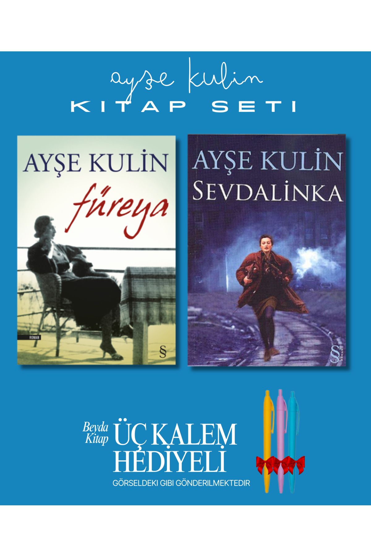 Everest Yayınları Füreya - Sevdalinka - Ayşe Kulin - Kitap Seti - Üç Kalem Hediyeli