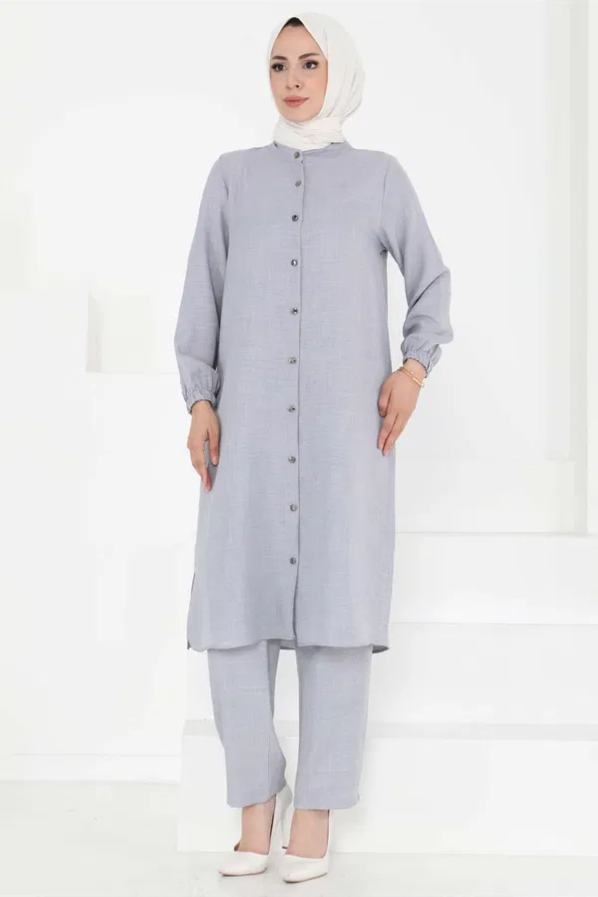 Butik Hakim Yaka İkili Takım
