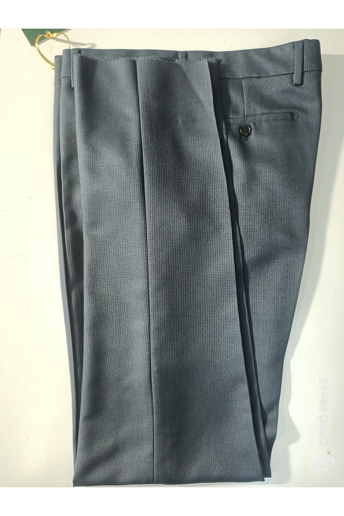 LAMPART-Regular Polyviscose Fabric Trousers 3