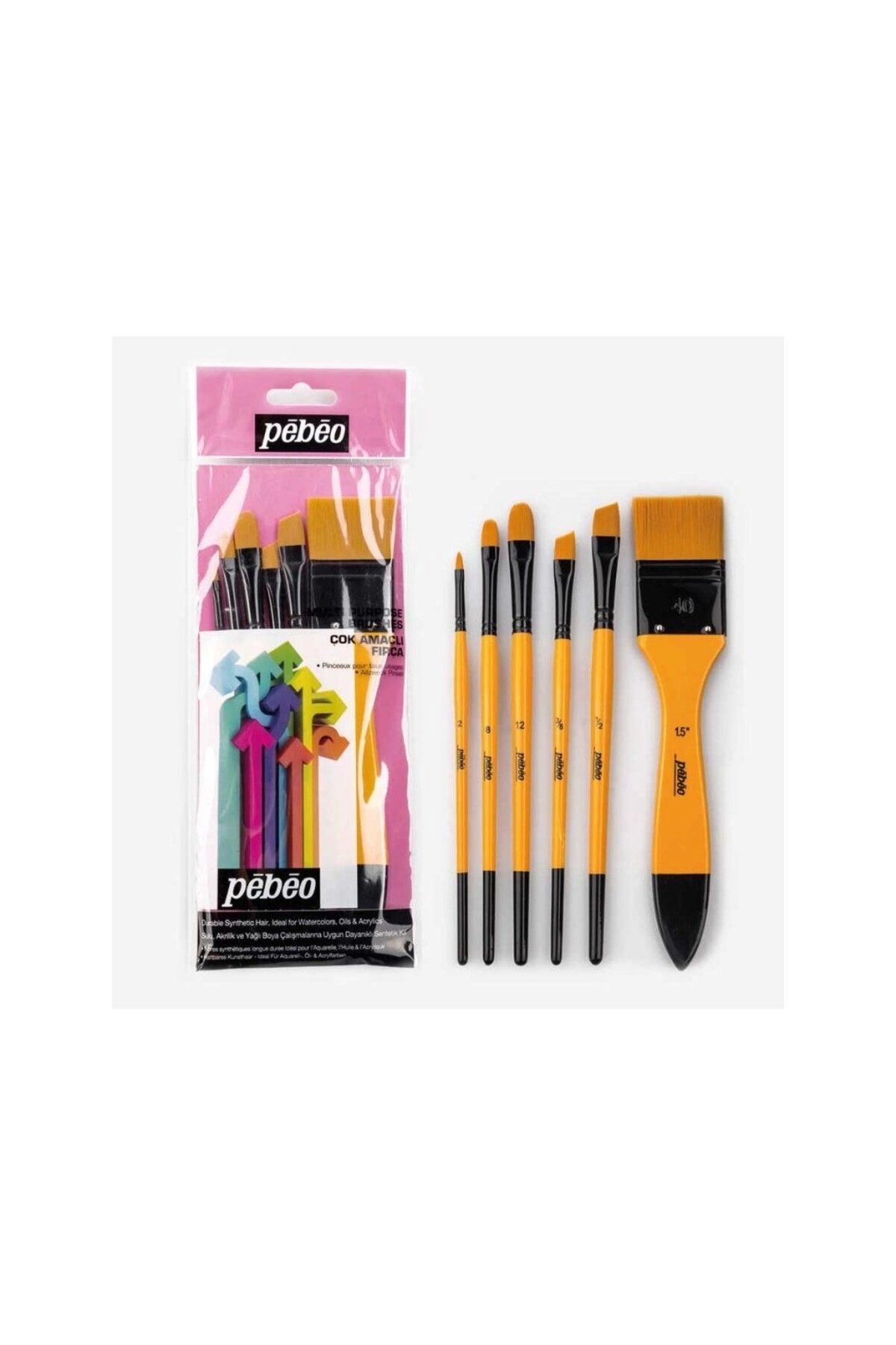 Pebeo-Set of 6 Brushes - Set-22 1