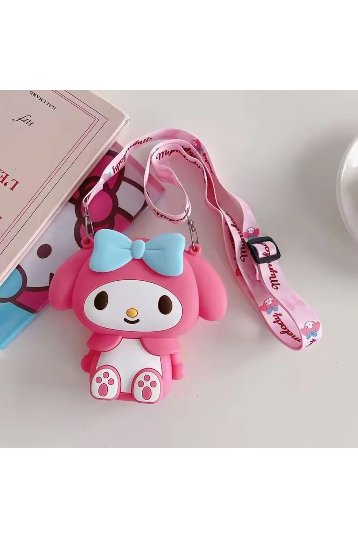 synshop My Melody Melodi Tavşan Kulaklı Sanrio Silikon Çanta Cüzdan Kadın Genç Kız Çocuk Bebek