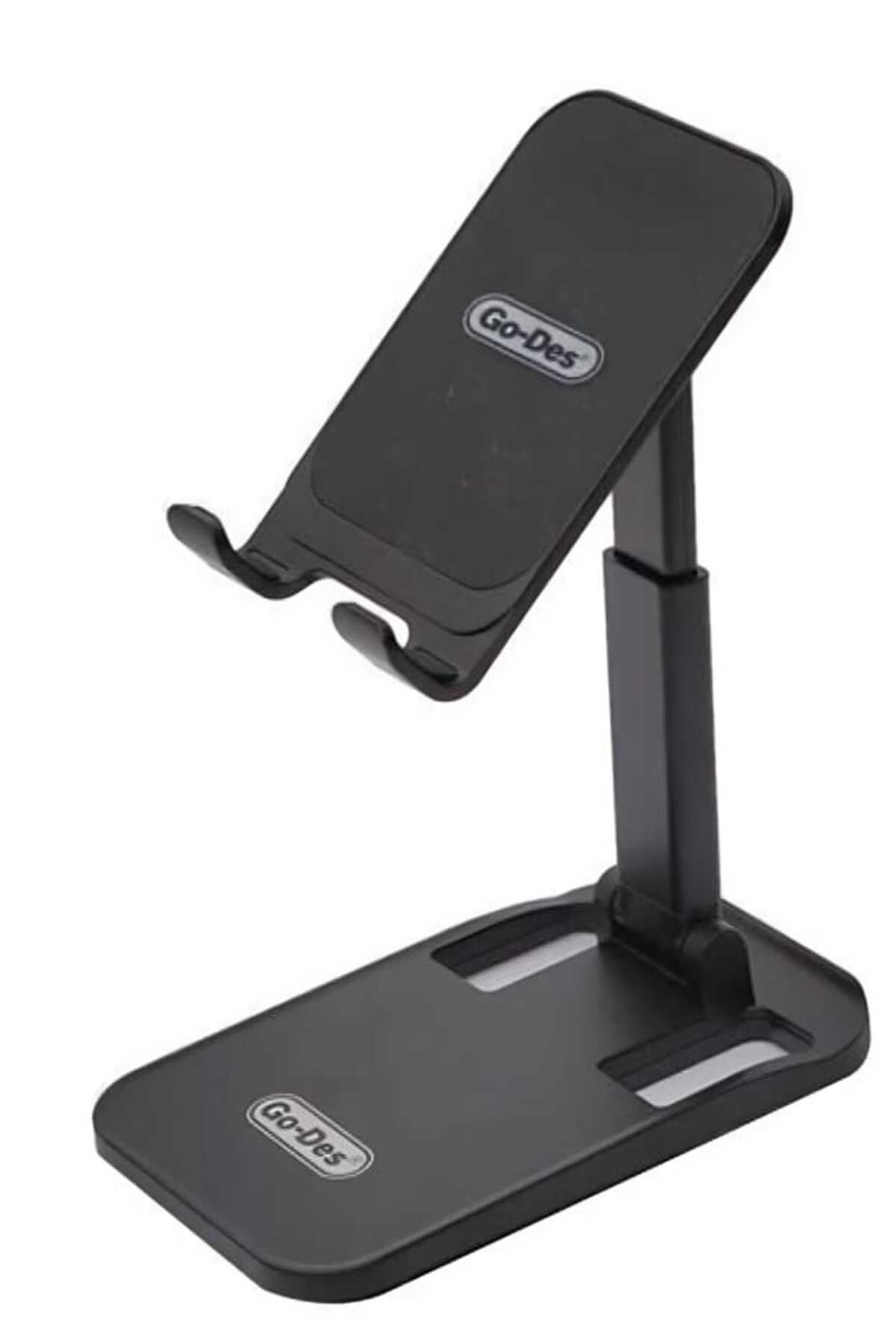 Go-Des-Go-Deez GD-HD707 Lazy Bracket Black Desktop Phone Holder 2