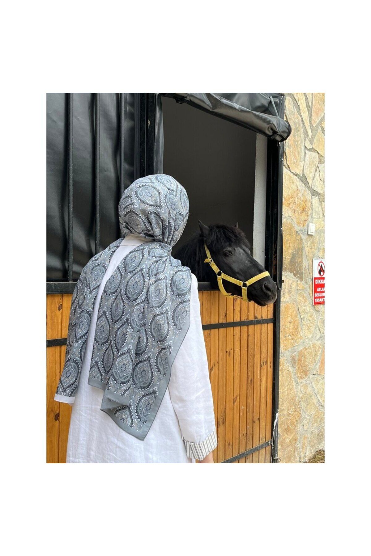 wafira etnik desenli şal