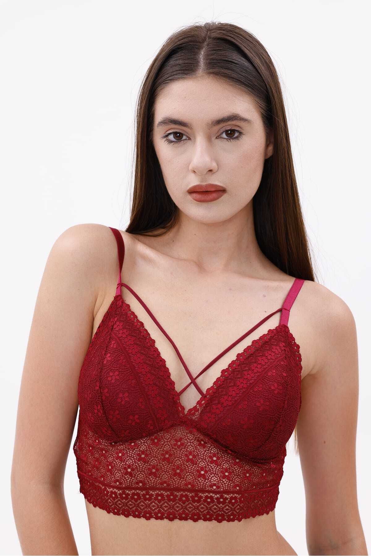 YAKAMOZ34BUTİK DANTELLİ İPLİ BRALET