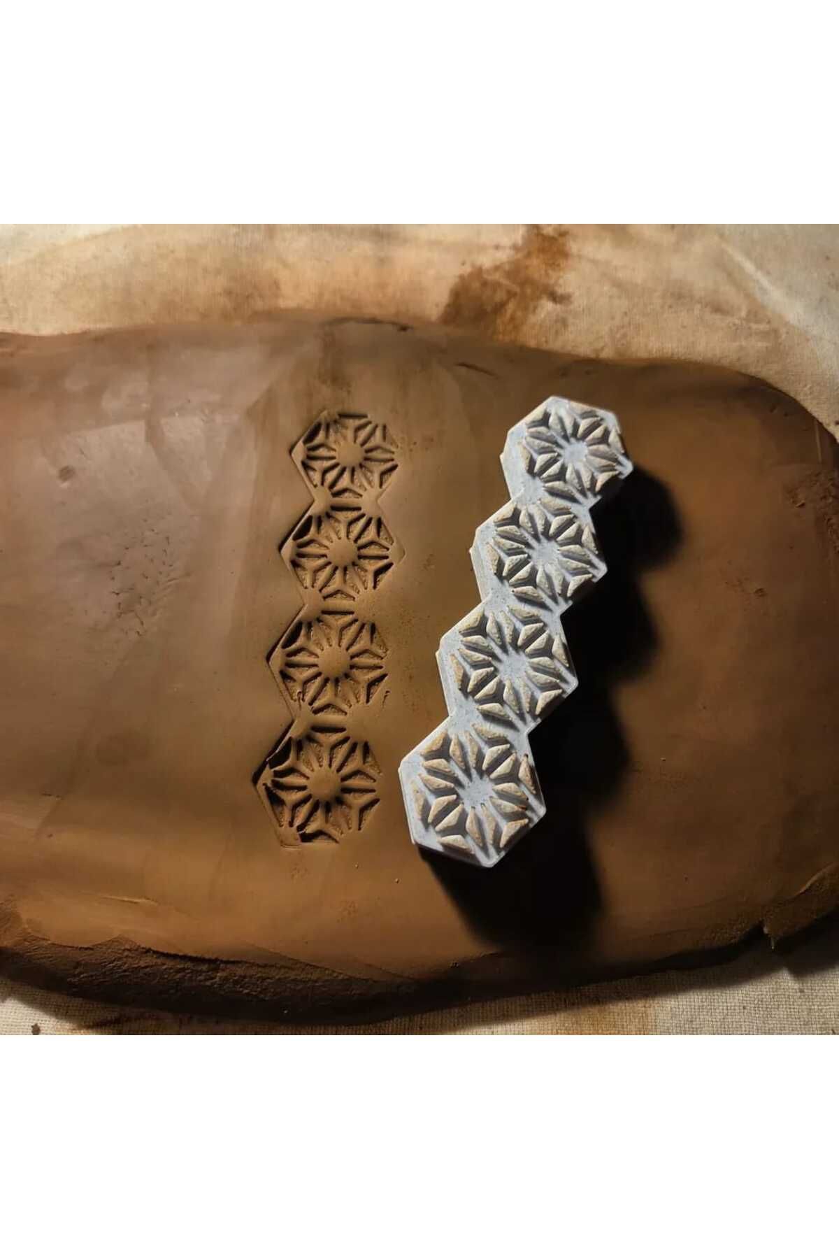 Enbceramic 10 CM SERAMİK & POLİMER KİL KALIP MÜHÜR BASKI PUL KALIBI