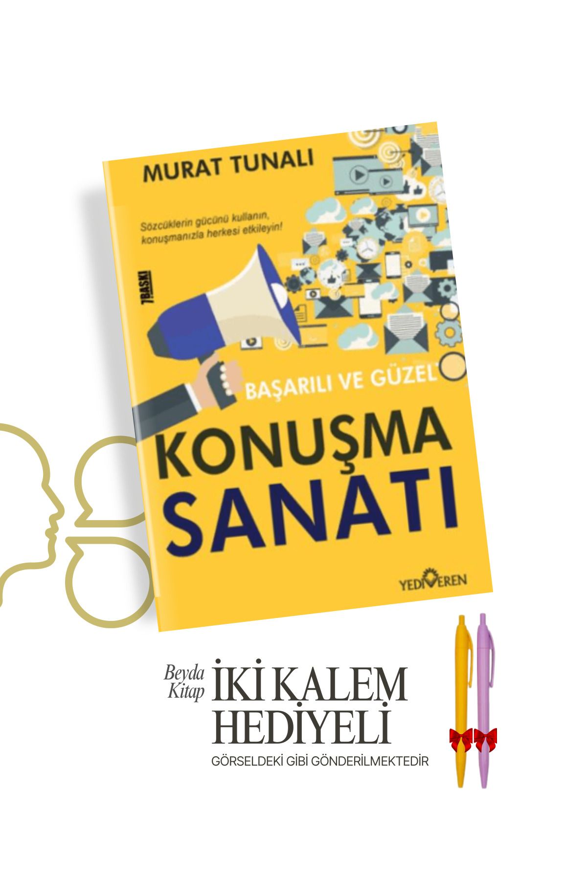 Bilge Kültür Sanat Başarılı ve Güzel Konuşma Sanatı - Murat Tunalı - İki Kalem Hediyeli - DKSYN28