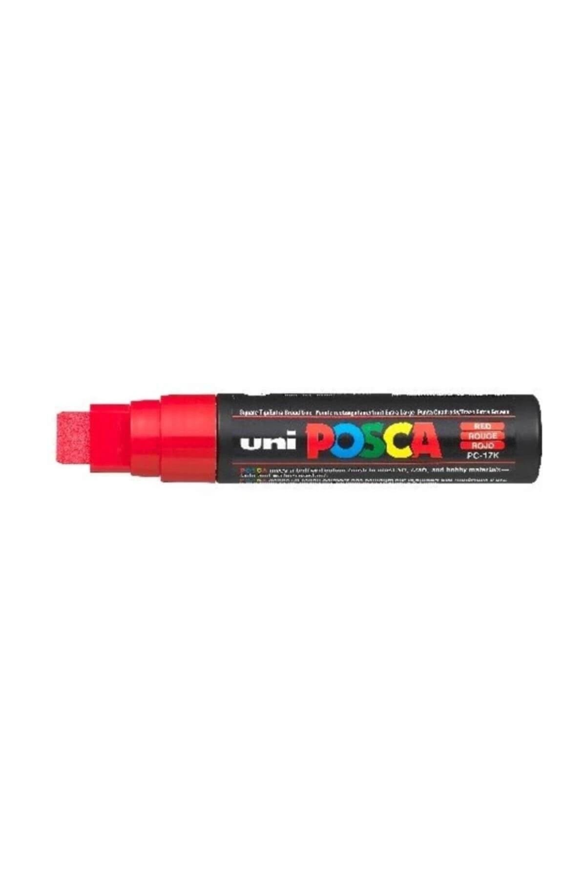 Uni-Posca PC-17K Painting Marker 15 mm Chisel Tip RED 2