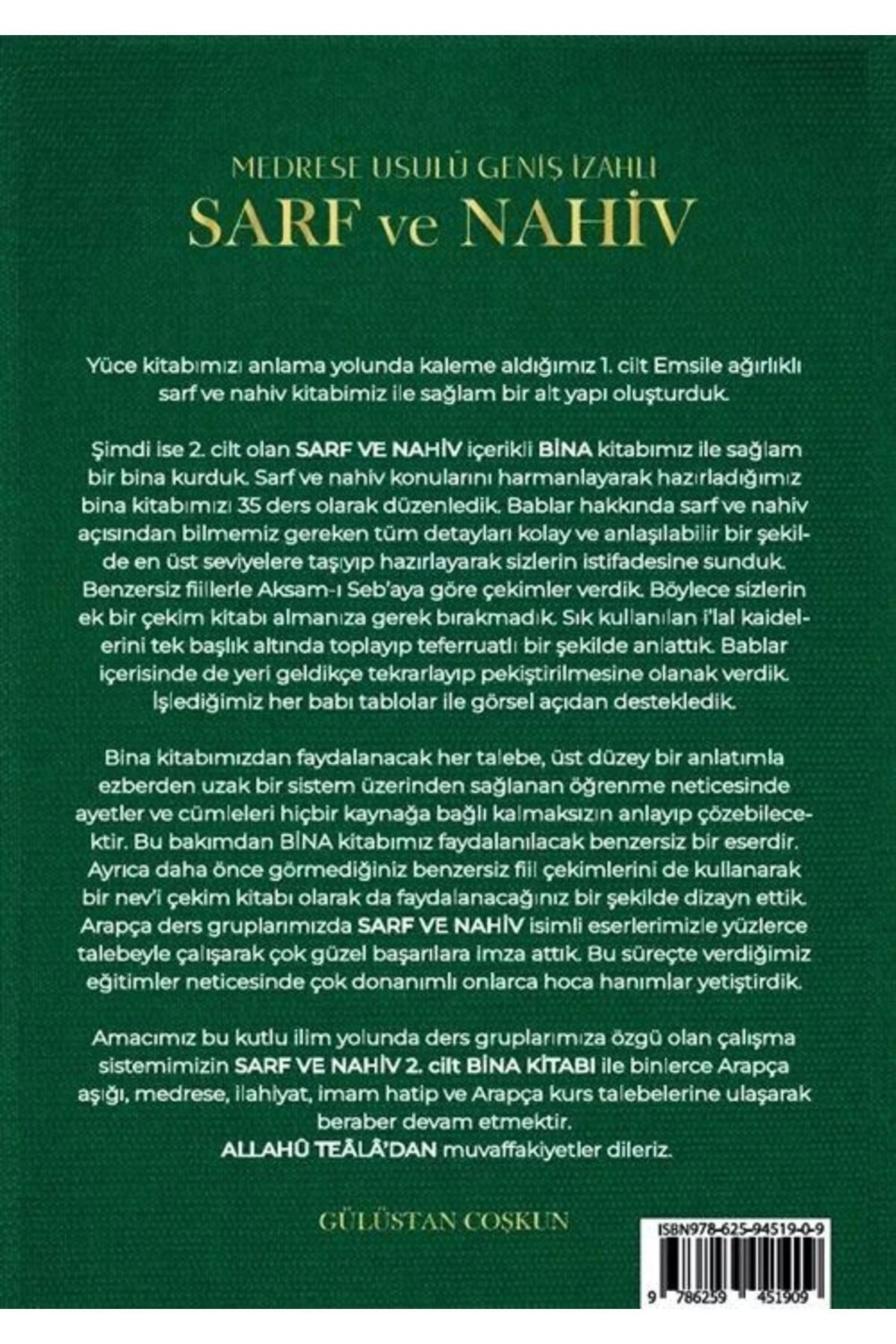 Kitap Kalbi Yayıncılık-Medrese Method Large Distinguished Consumable and Nahiv 2 - Building, Emsile, Maxut, Avamil 5
