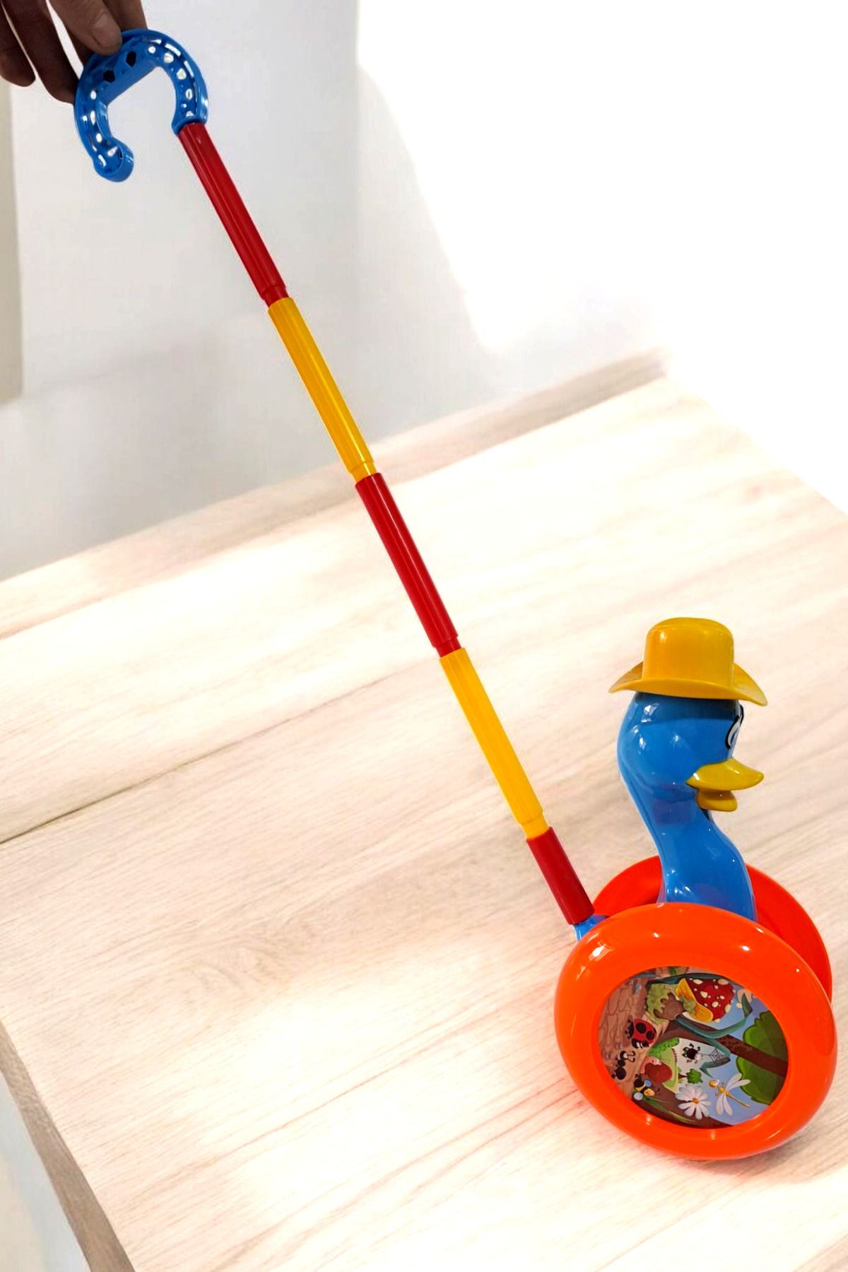 ALYTOYS OYUNCAK BASTONLU ÇİNÇİN ARABA ÖRDEK MODEL 60CM