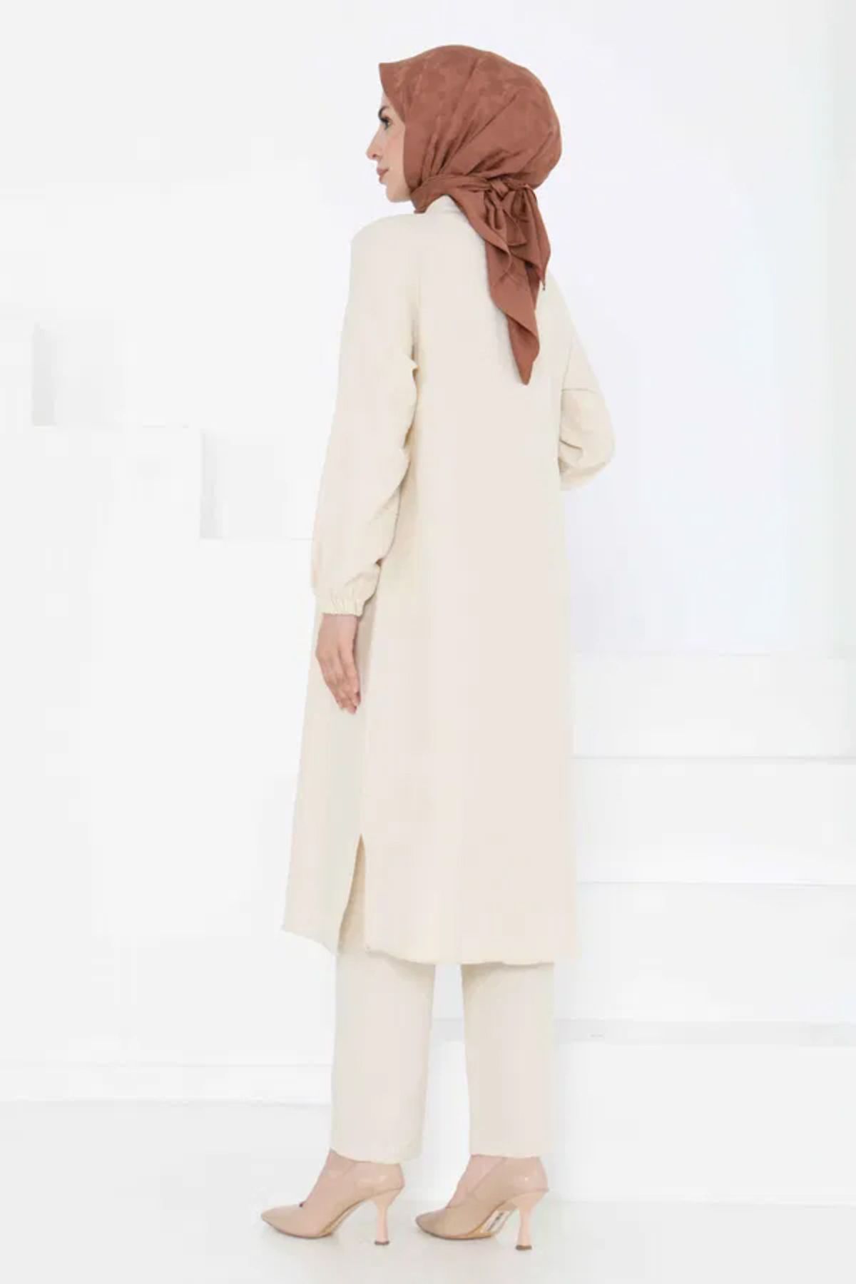 Butik Hakim Yaka İkili Takım