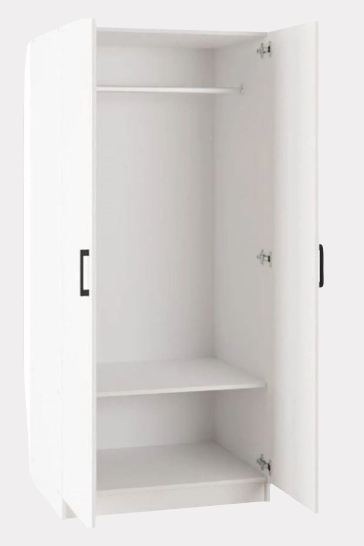 DT MİMARLIK VE UYGULAMA Giyinme Dolabı Çok Amaçlı Dolap Gardırop 80 Cm Beyaz