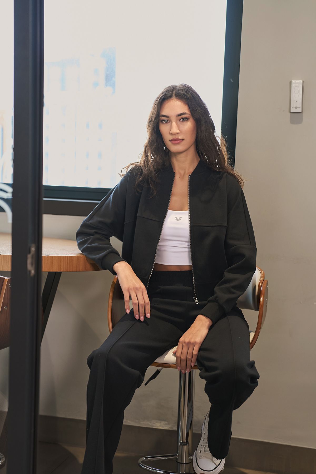 aradimtaradim Kadın Siyah Fashion Eşofman Takım 4578