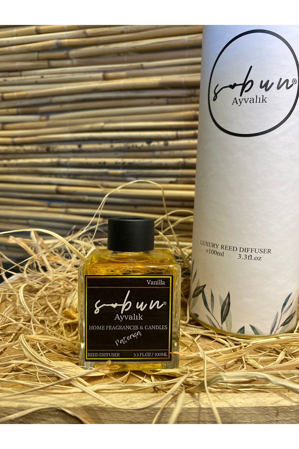 S-Bun Ayvalık Vanılya bambu cubuklu oda kokusu 100 ml