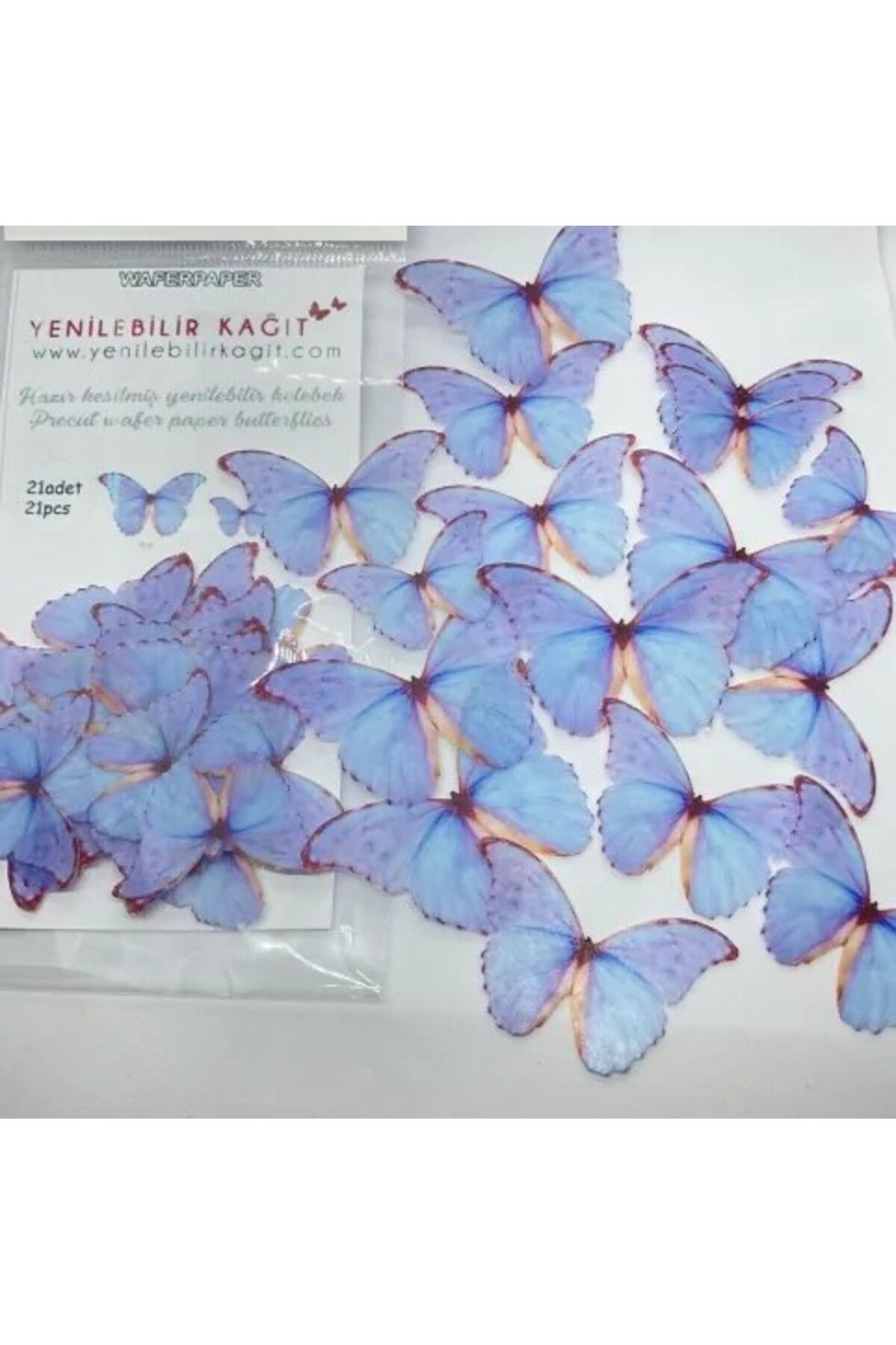 Yenilebilir Kağıt Wafer paper YENİLEBİLİR KELEBEK