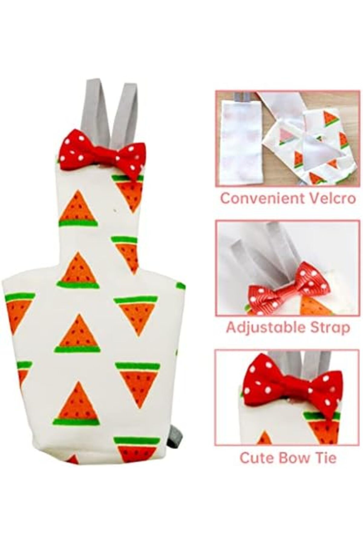 NEXIFY-6 Pieces Bird Diapers, Washable Reusable Parrots Nappy with Waterproof Inner Layer Soft Small Pet Bi 3