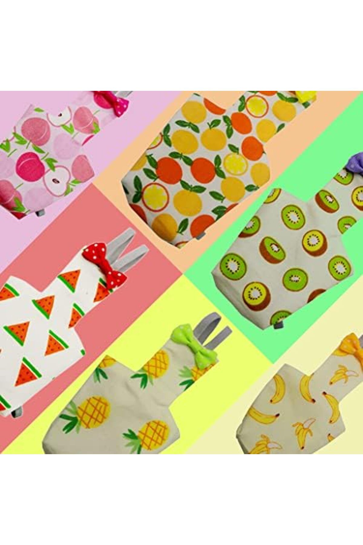NEXIFY-6 Pieces Bird Diapers, Washable Reusable Parrots Nappy with Waterproof Inner Layer Soft Small Pet Bi 5