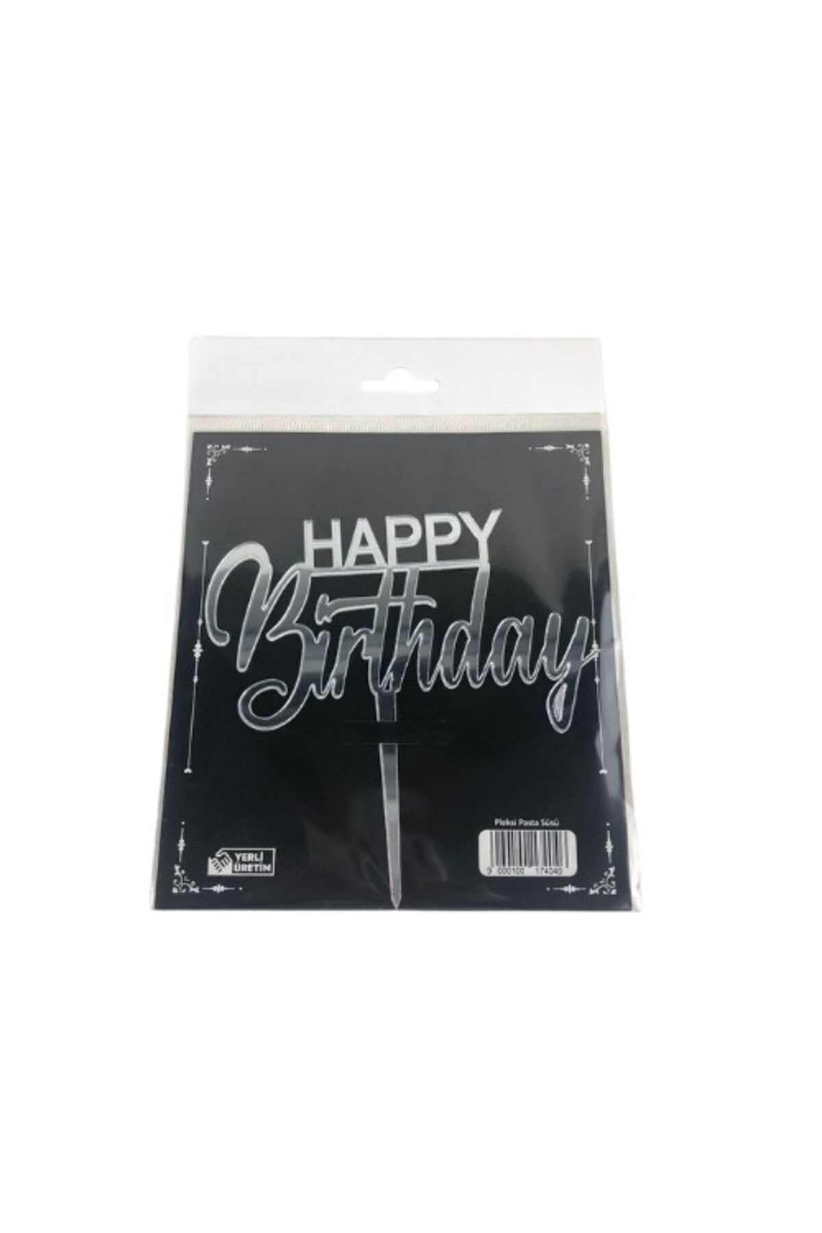 shop PLEKSİ HAPPY BIRTHDAY GÜMÜŞ