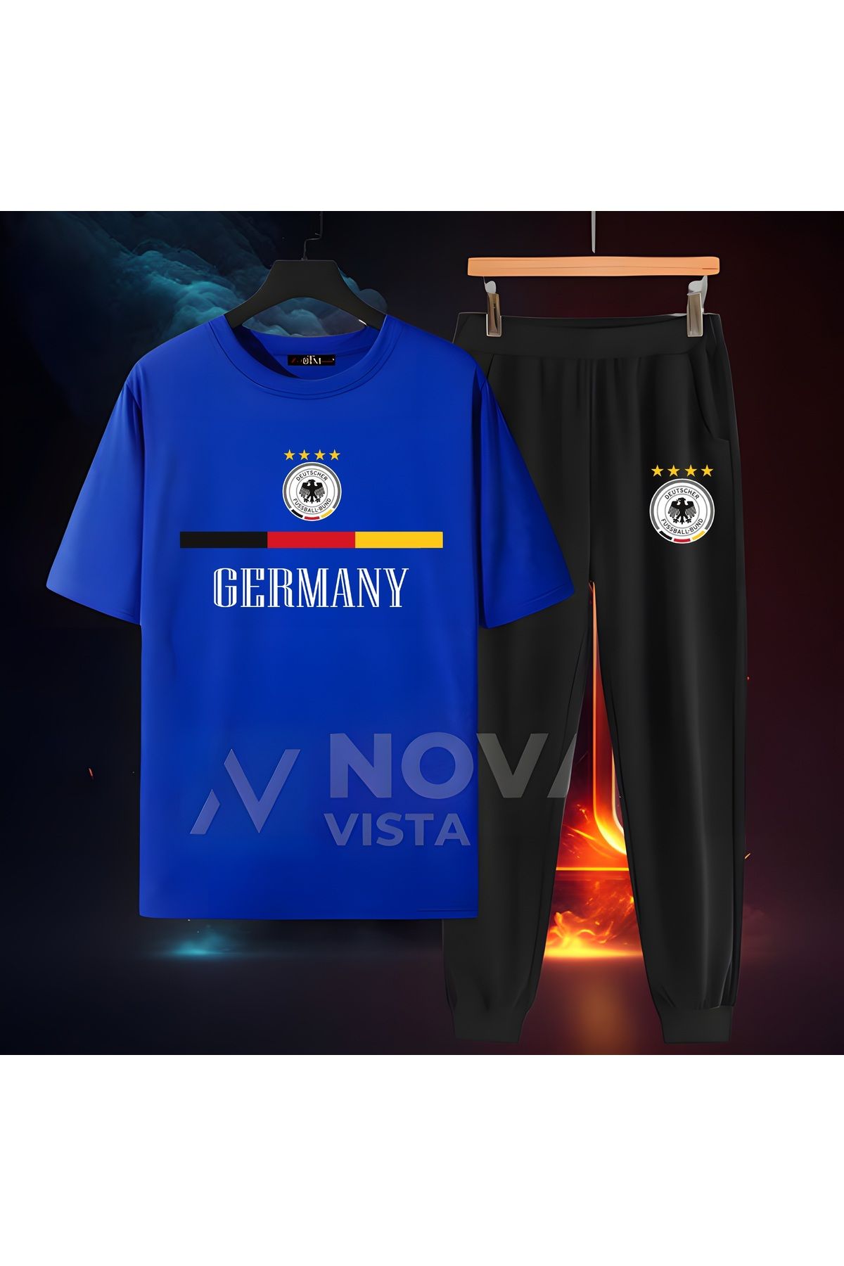 Biy Store Almanya milli takım forma baskılı unisex kısa kollu tişört t-shirt eşofman takımı