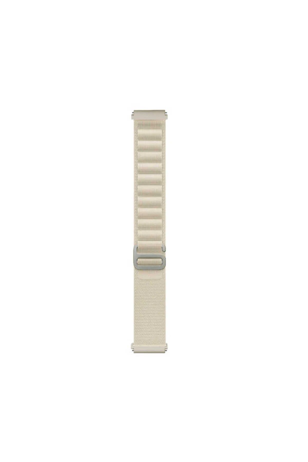 Dmay Amazfit Bip U / Amazfit Bip U Pro Uyumlu Hasır Alpine Kordon 20MM