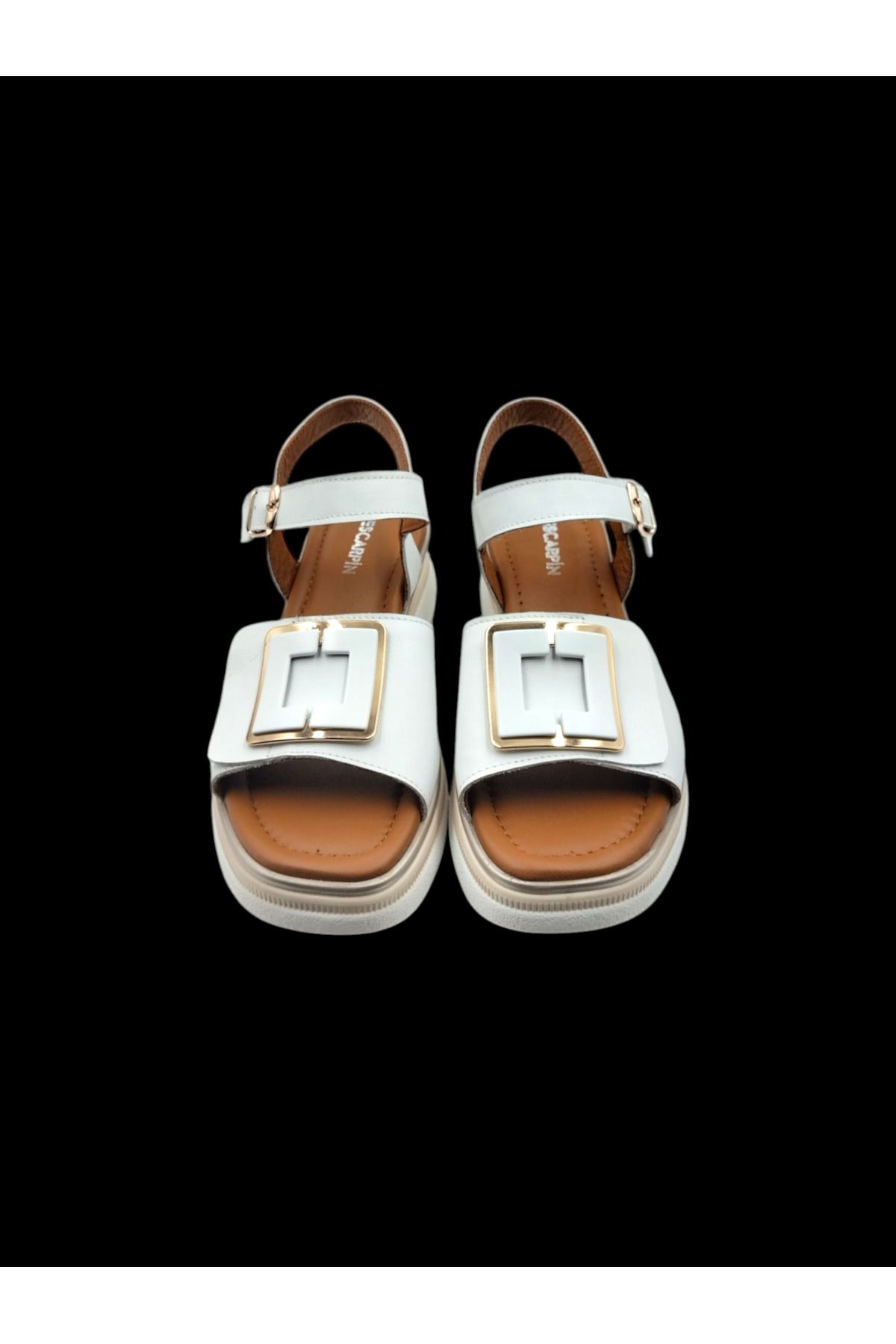 Escarpinshoes KADIN HAKİKİ DERİ ŞIK GÜNLÜK SANDALET