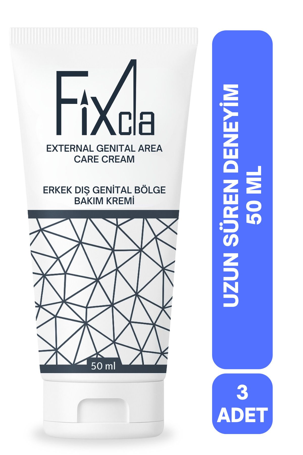 FixCla Erkeklere Özel Uzun Deneyim Krem – 3'lü Set (50 ml x3) Uzun Süreli Kullanım Avantajı