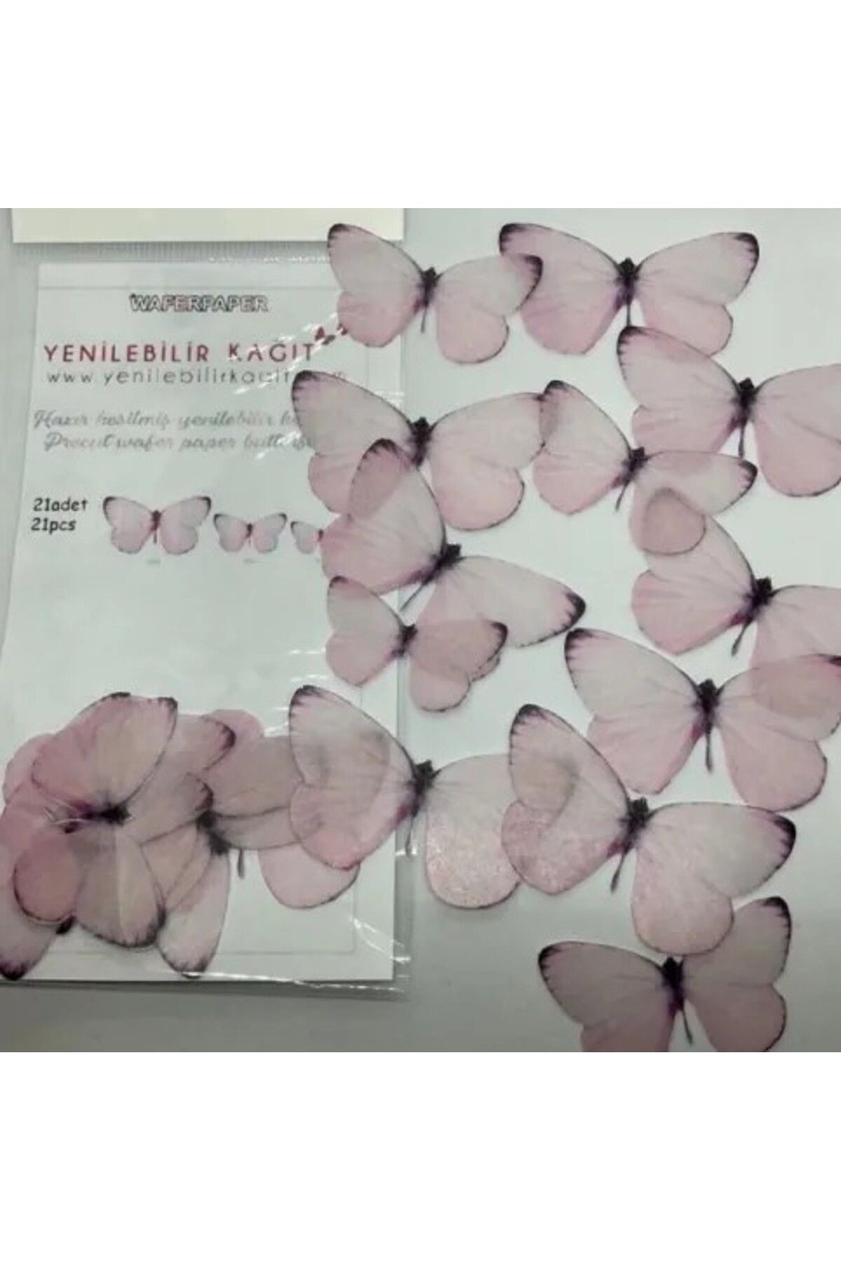 Yenilebilir Kağıt Wafer paper YENİLEBİLİR KELEBEK