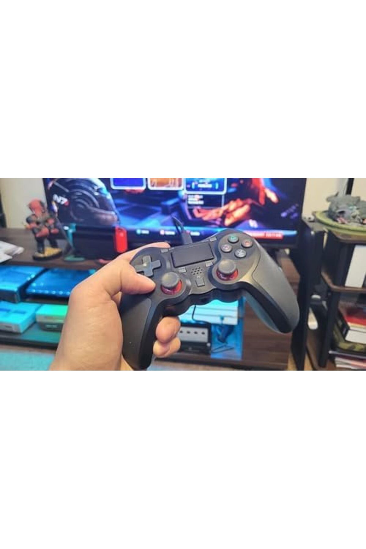 X LOT-Wireless Controller for PS4, Remote Controller with Hall Effect Joystick, Rechageable Battery, 3.5mm 3