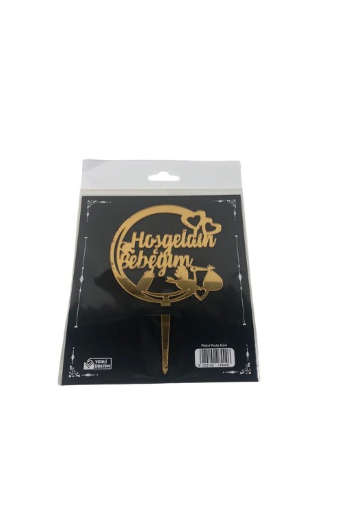 shop PLEKSİ HOŞGELDİN BEBEĞİM GOLD