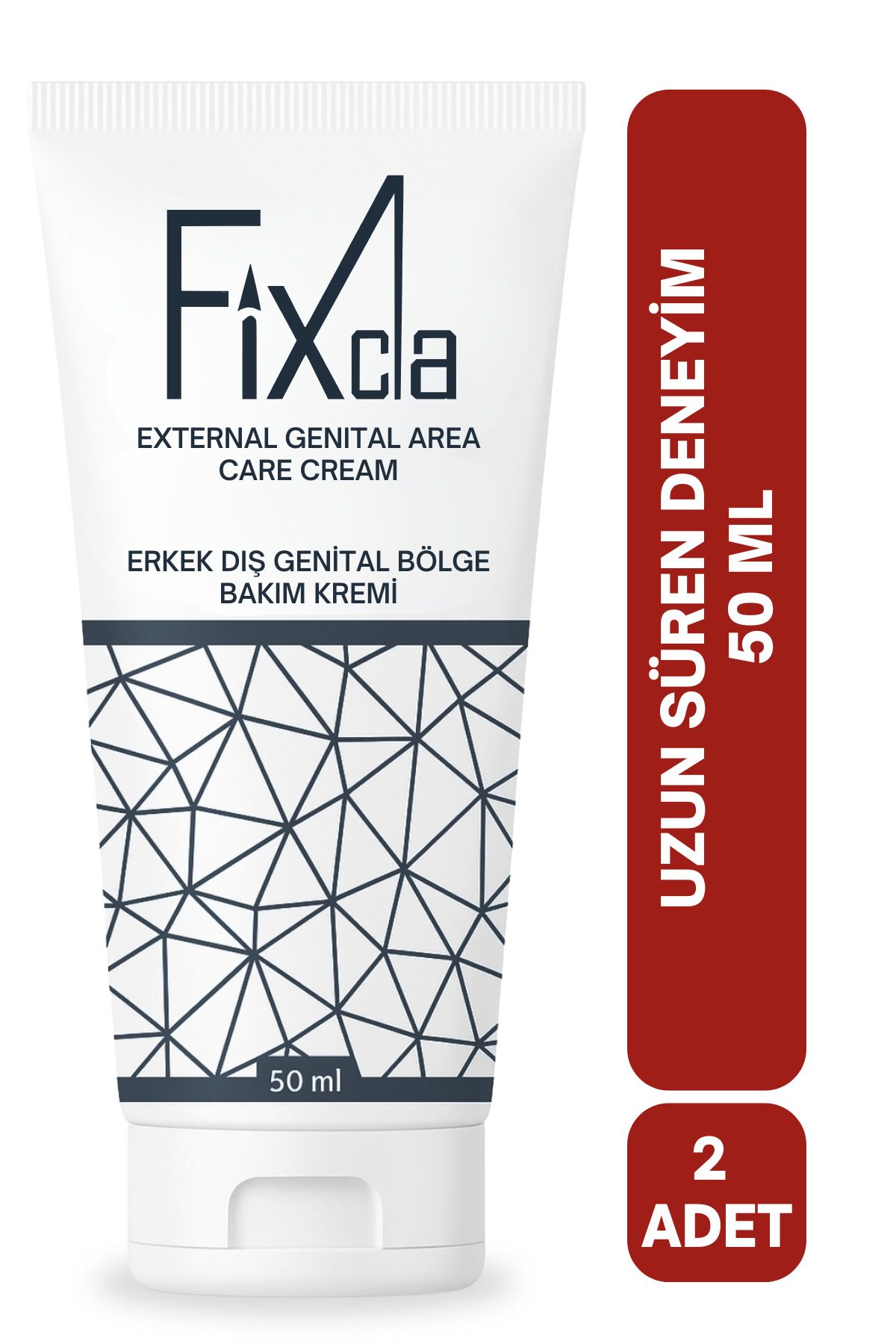 FixCla Erkek Genital Bölge Bakım Kremi – 2'li Set (50 ml x2) Uzun Süreli Kullanım