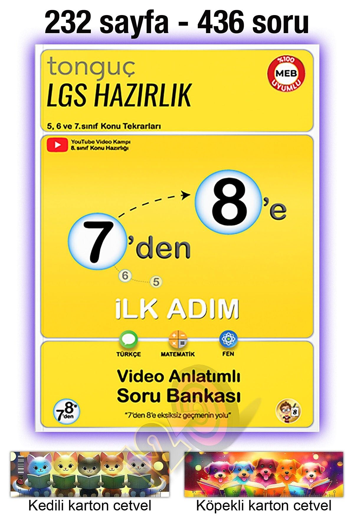 Tonguç Yayınları 7'den 8'e Hazırlık Kitabı 2025