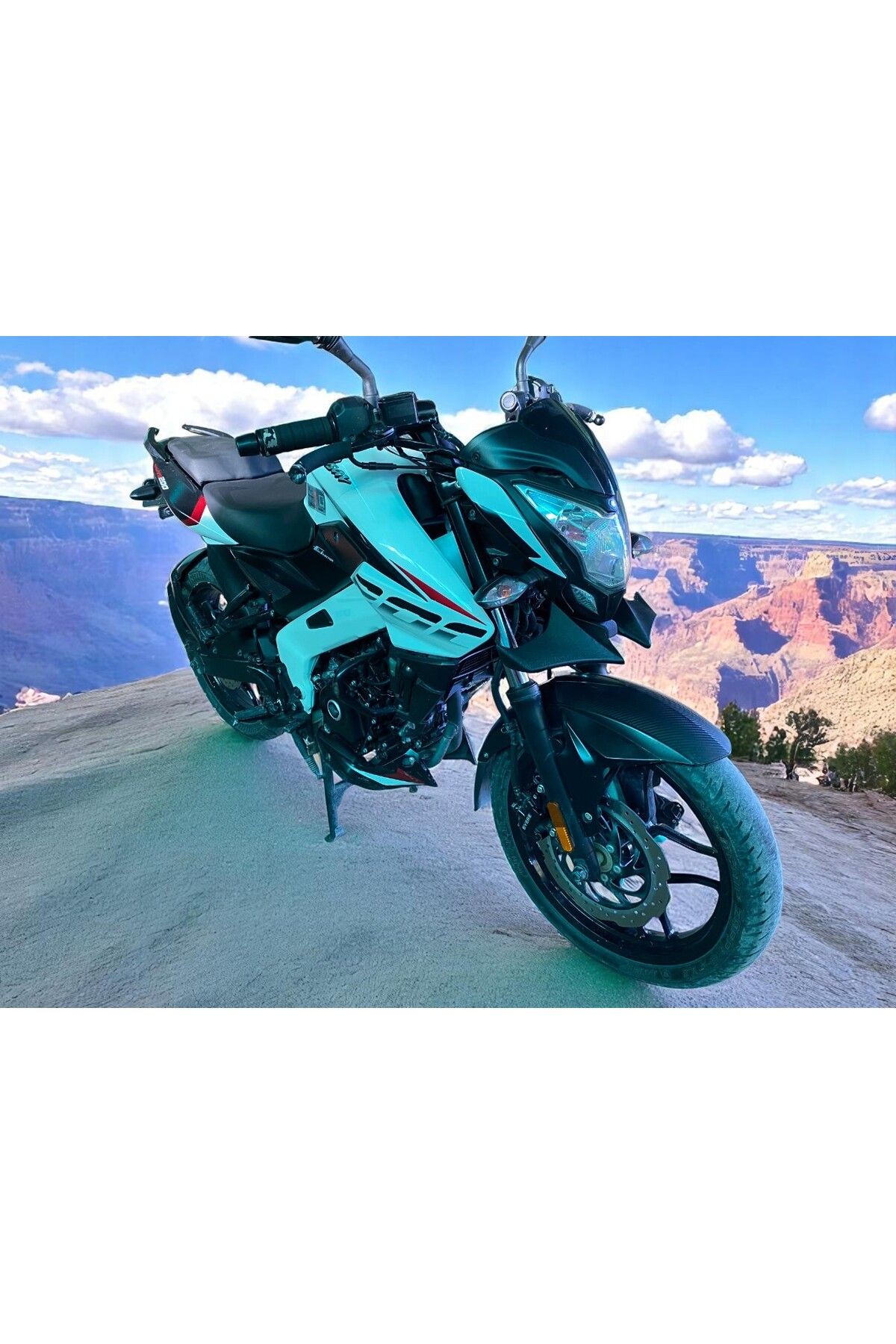 3Dekor Bajaj Pulsar NS 200 Uyumlu Ön Spoiler Yan Kanat Winglet | Agresif Görünüm – Yüksek Stabilite