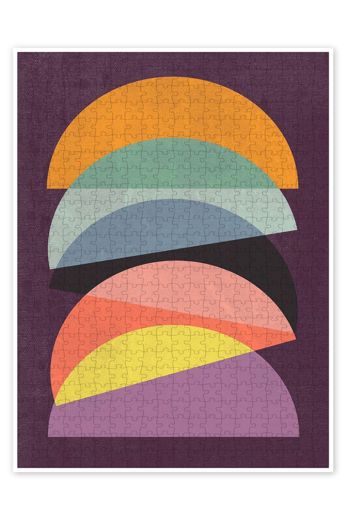 Jeronkarji Denge 500 Parça Puzzle Yapboz Bohem Soyut Sanat Temalı