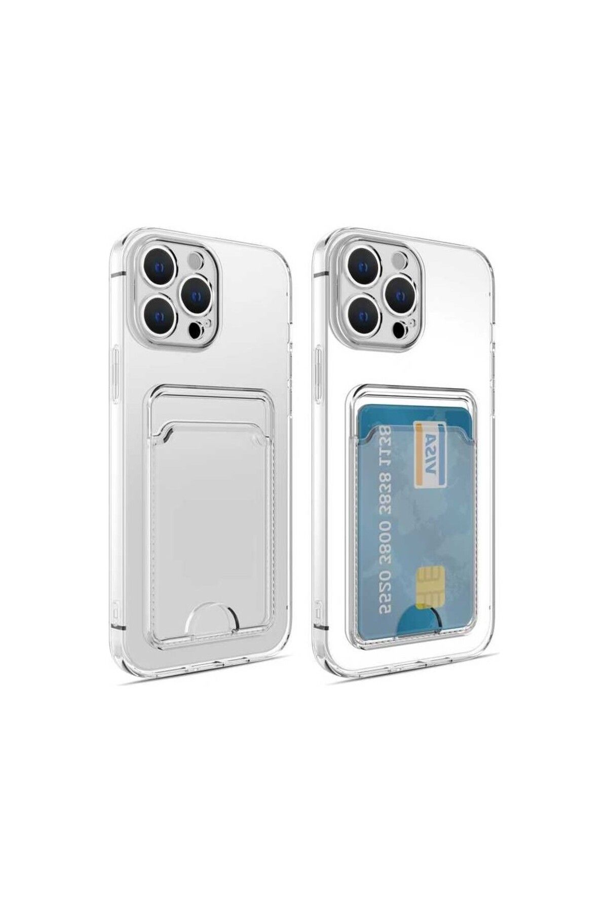 NEWCASE Apple iPhone 14 Pro Max Kılıf Kamera Koruma ve Köşe Korumalı Kartlıklı Cüzdanlı Darbe Emici Kapak