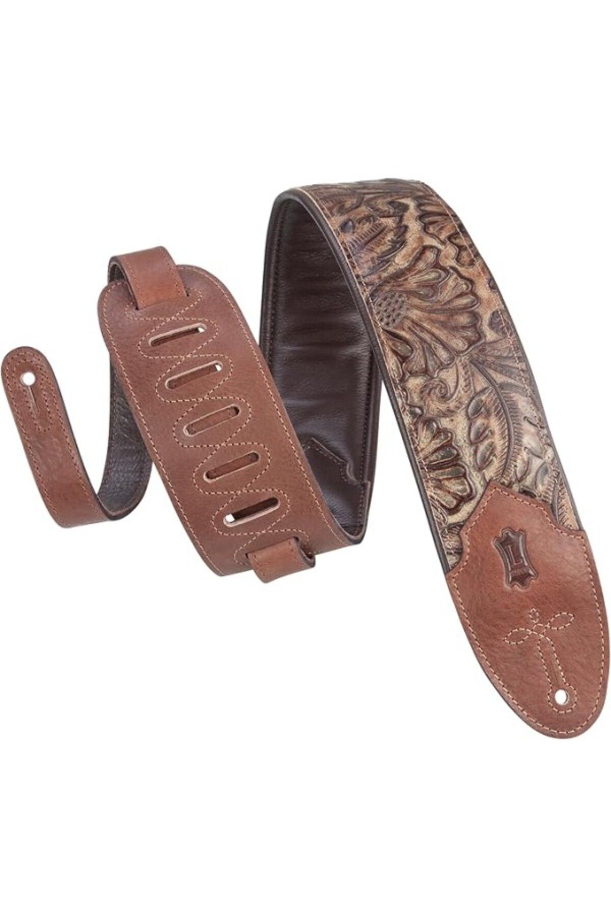 ShopZum Levy&Apos;S Leathers 7.62 Cm Genişliğinde, Köpük Dolgulu Ve Giysi Derisi Arka Yüzeyli Deri Gitar As