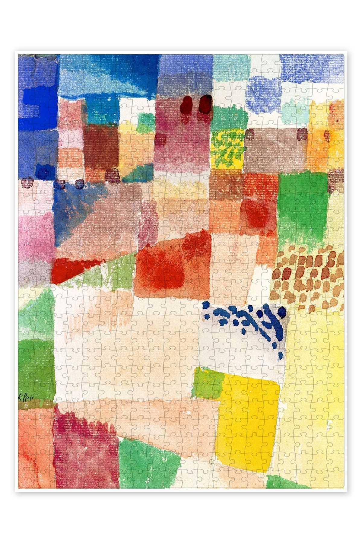 Jeronkarji Hammamet Motif 500 Parça Puzzle Yapboz Bohem Soyut Sanat Temalı