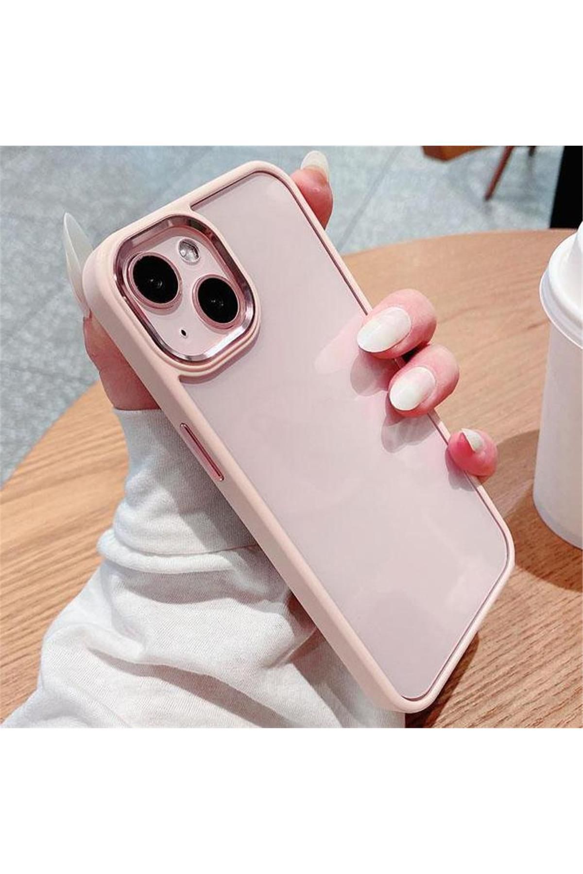 Amorix ARMORİX IPHONE 14 PRO MAT KENARLARI KORUYUCU SİLİKON