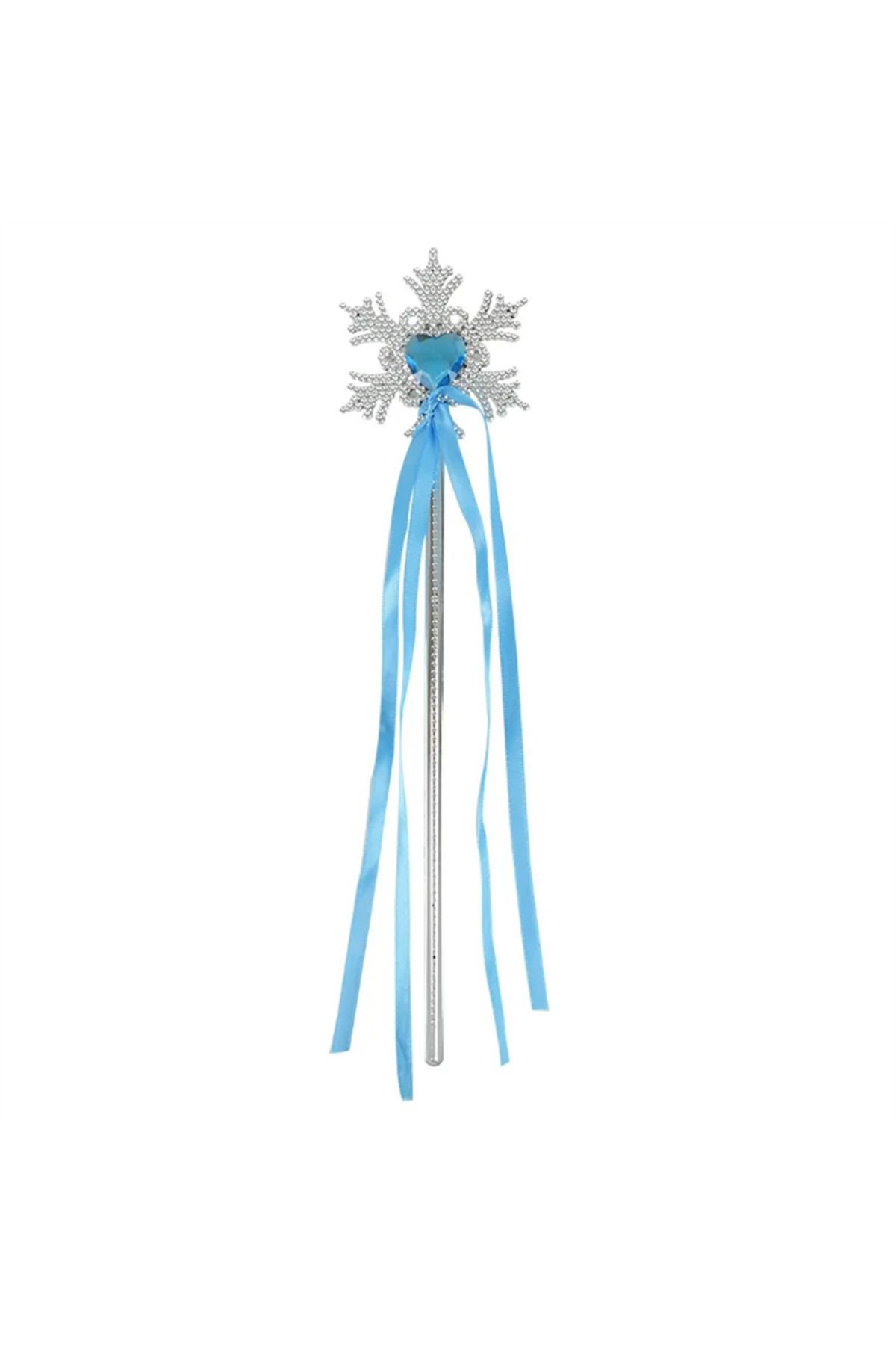 Yuba Avm NessiWorld KarTaneliMaviKalpTaşlıSatenKurdeleliKarlarÜlkesiElsaAsasıSopası34cm
