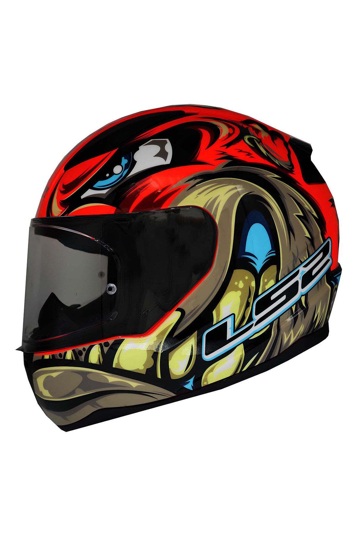LS2 RAPID 2 SPOX KIRMIZI-GRİ KASK